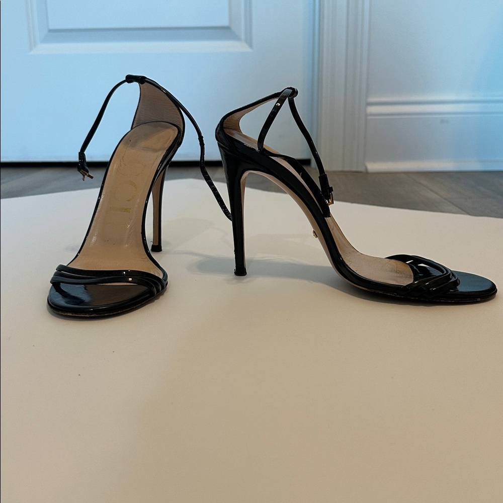Gucci Black Patent Leather Heels
